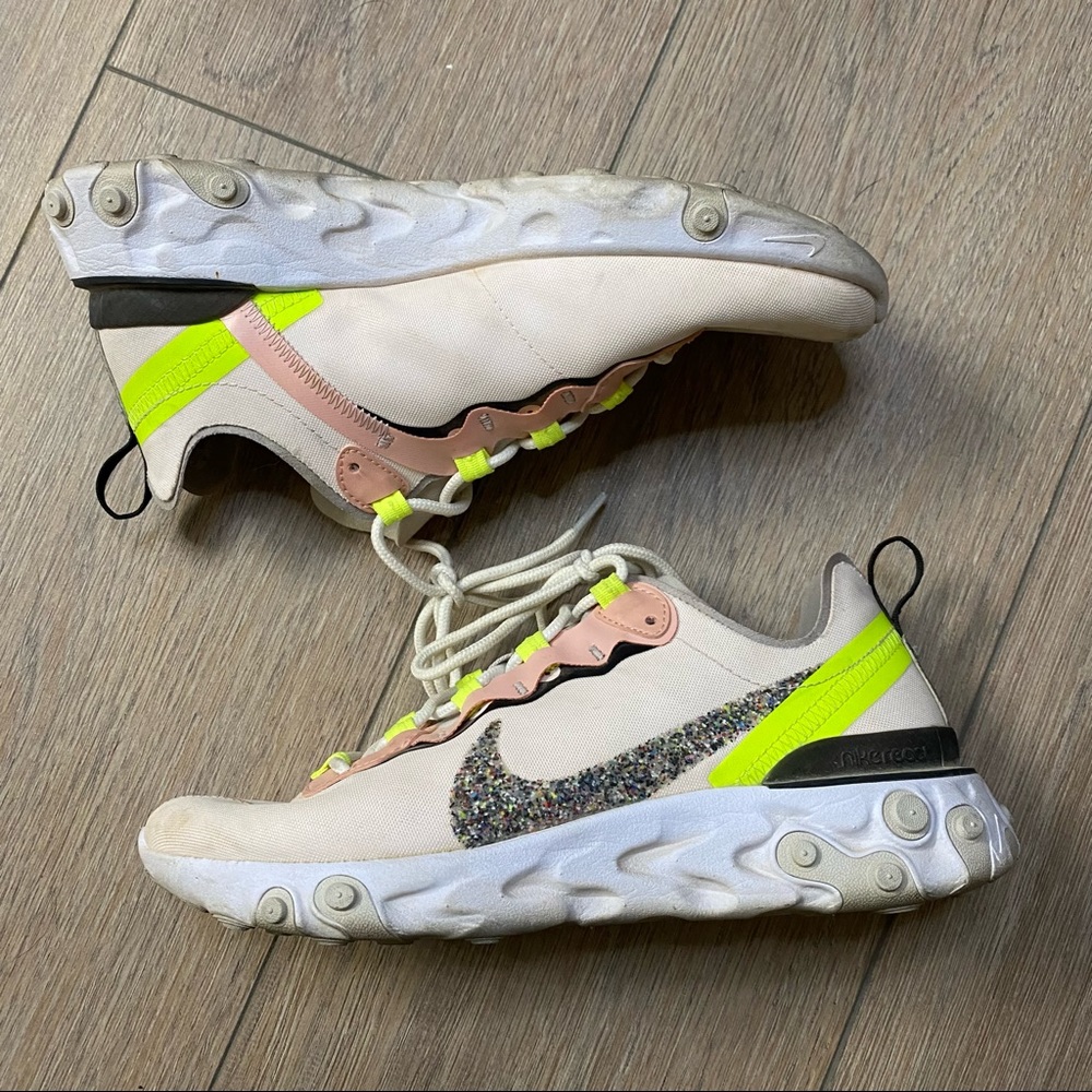 Nike Light Soft Pink React Element 55 Prm Running… - image 8